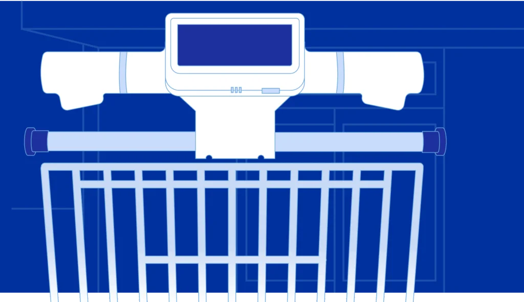 Shopic header blue background