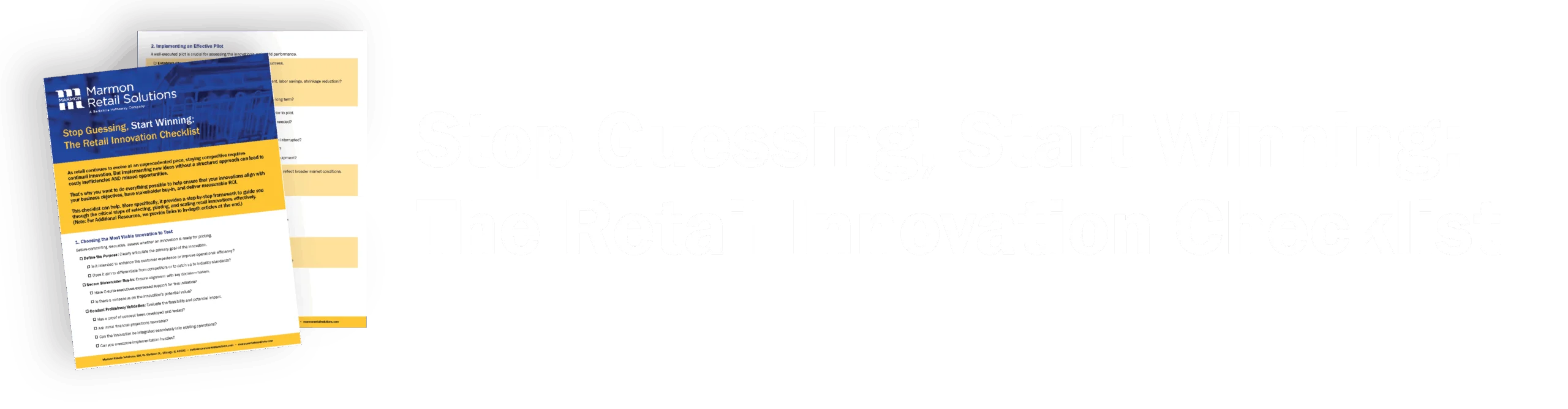 Retail Innovation Readiness Checklist transparent graphic
